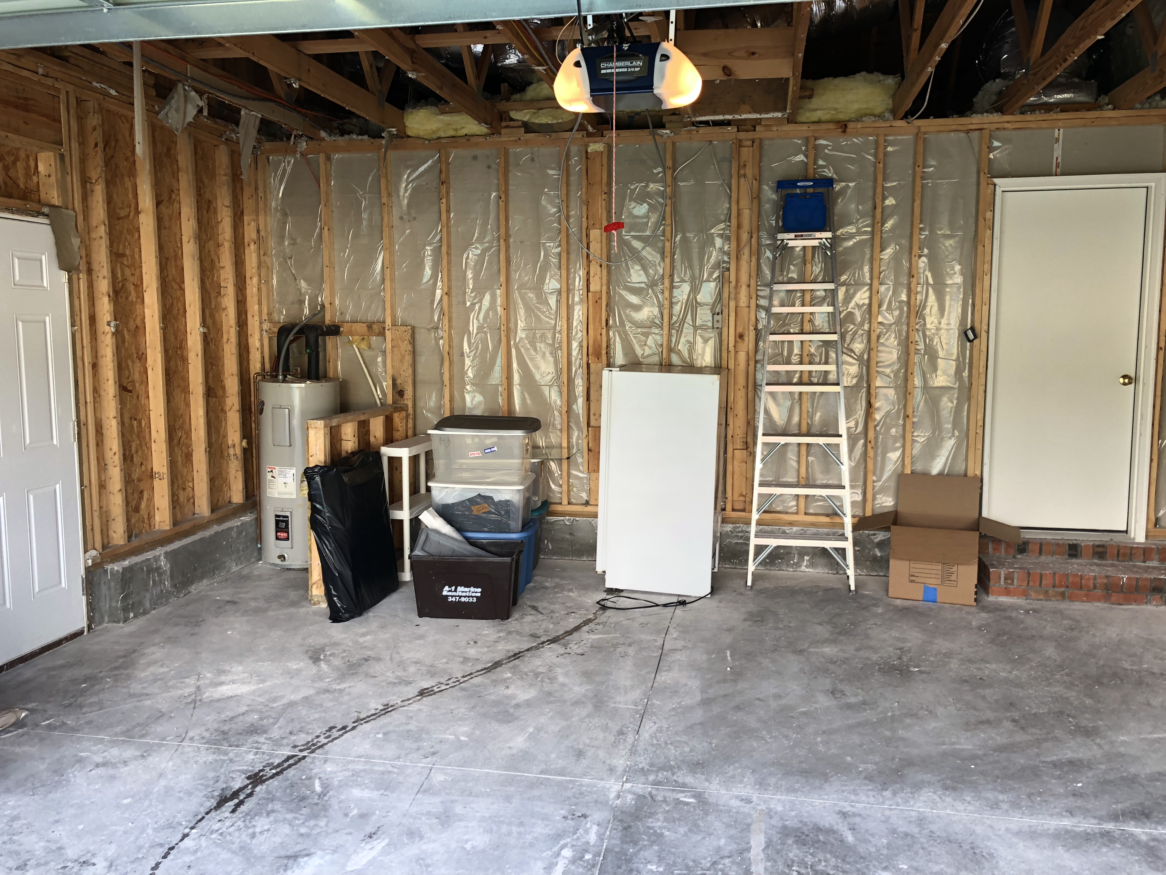Garage after demo